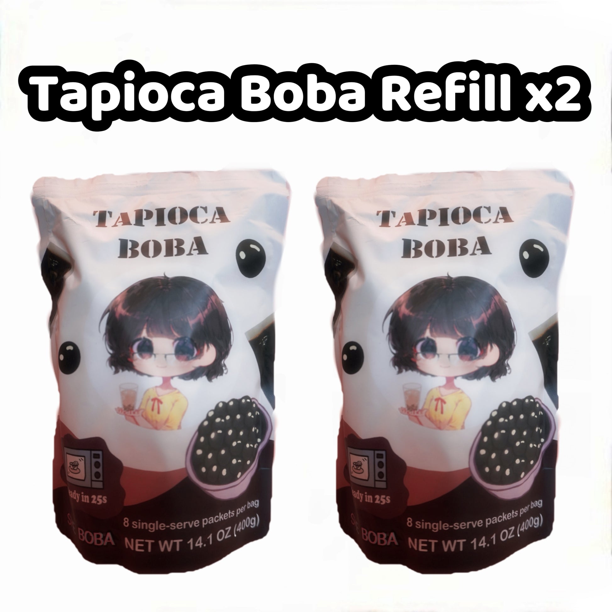 Tapioca Boba - 8 Single-Serve Packets