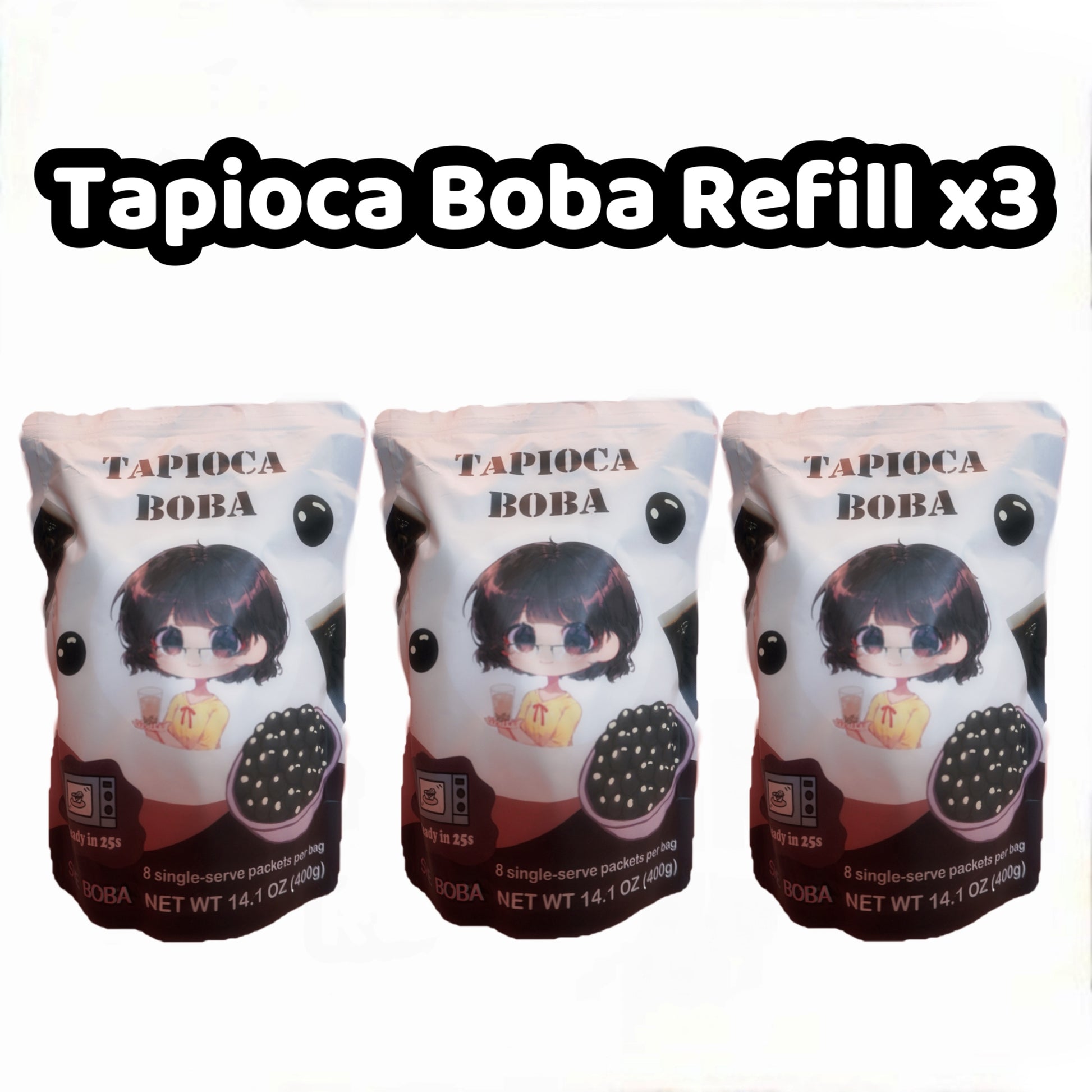 Tapioca Boba - 8 Single-Serve Packets