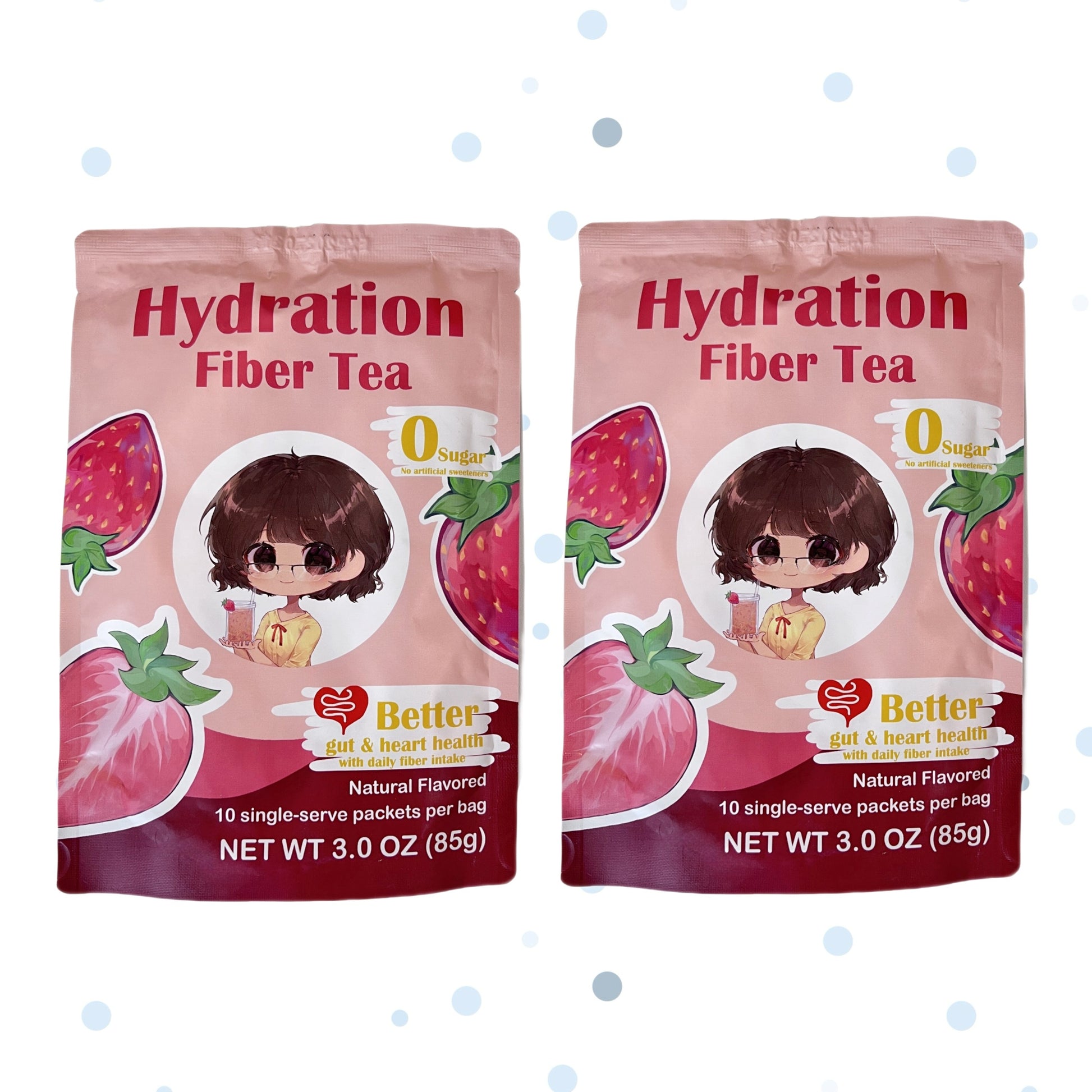 Hydration Fiber Tea Mix – 10 Single-Serve Packets