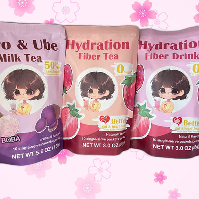 Taro & Ube Milk Tea Mix – 10 Single-Serve Packets