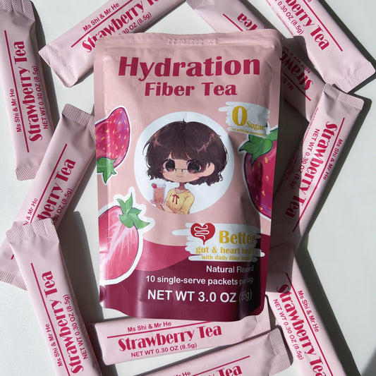 Hydration Fiber Tea Mix – 10 Single-Serve Packets